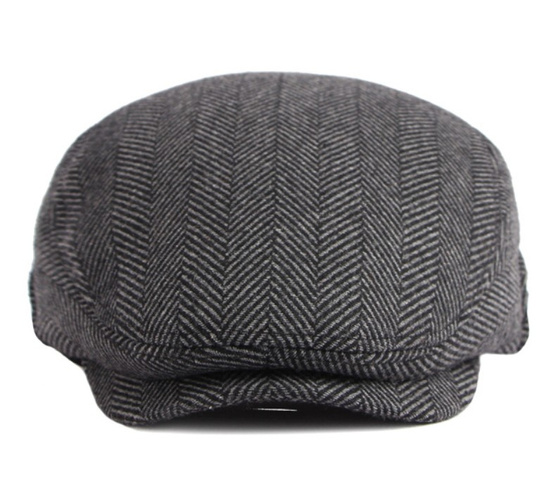 KASZKIET Męski Alessio Stylowy Elegancki FLAT CAP Jesień Zima Czapka RETRO