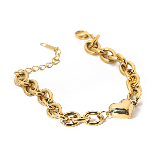 BRANSOLETKA złota damska STAL SZLACHETNA POZŁACANA