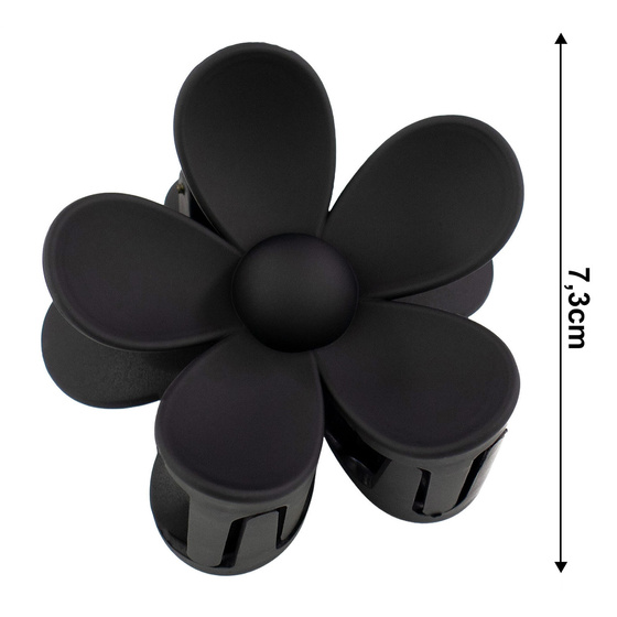 SPINKA DO WŁOSÓW duża klamra matowa klamerka żabka szczęka KWIAT