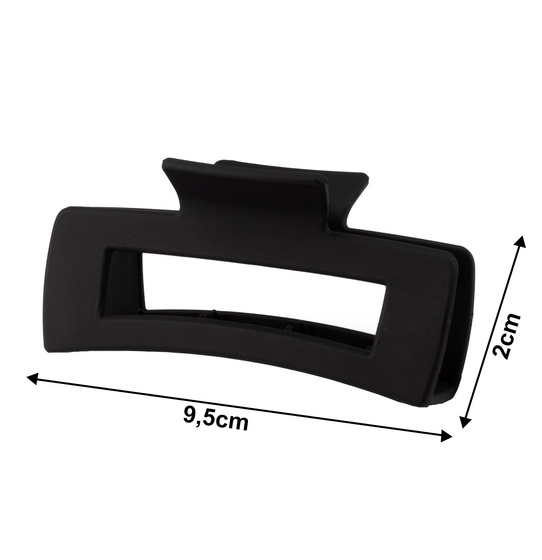 SPINKA DO WŁOSÓW prostokątna KLAMRA DUŻA szczęka