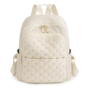 Alessio PLECAK damski POJEMNY miejski szkolny PIKOWANY torba QUILTED