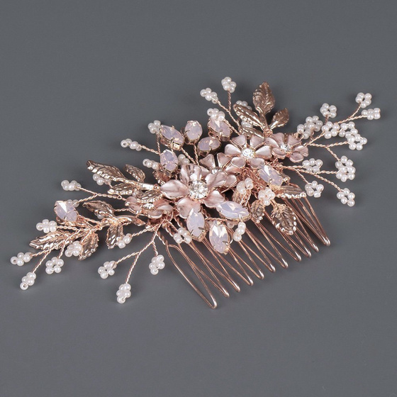 OZDOBA DO WŁOSÓW rose gold ŚLUBNA grzebyk ŚLUB