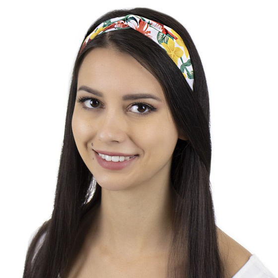 OPASKA DO WŁOSÓW kwiaty NA GUMCE bandamka TURBAN