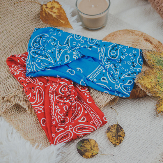 OPASKA DO WŁOSÓW pin up na głowę BANDAMKA turban szeroka