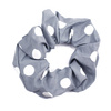 GUMKA do włosów frotka SCRUNCHIES kropki SZARA