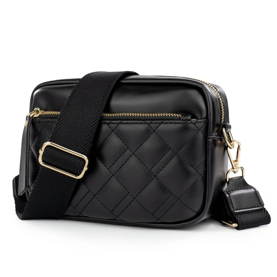 Alessio TOREBKA Damska CROSSBODY PIKOWANA na ramię PASEK QUILTED