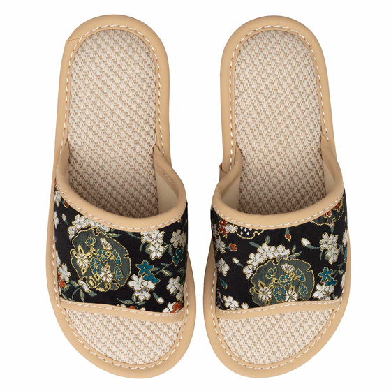 KAPCIE damskie Alessio domowe KWIATY Lekkie Miękkie FOLK r. 40-41