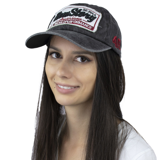 Czapka z daszkiem VINTAGE kaszkietówka bejsbolówka męska damska