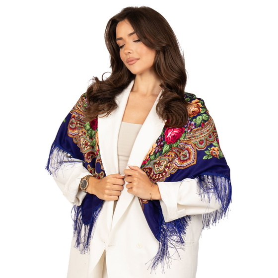 CHUSTA Ludowa Alessio GÓRALSKA Folk KWIATY DUŻA