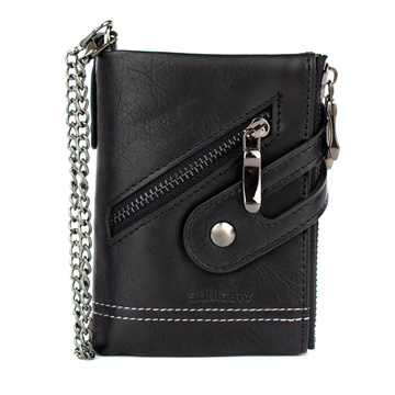 Alessio PORTFEL MĘSKI Block Kart RFID ŁAŃCUCH Pudełko PREZENTOWE