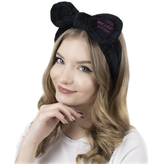 OPASKA do włosów KOSMETYCZNA do makijażu CZARNA