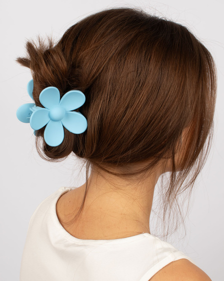 SPINKA DO WŁOSÓW duża klamra matowa klamerka żabka szczęka KWIAT