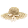 KAPELUSZ słomkowy boho lato plaża DAMSKI duże rondo KOKARDA słomiany