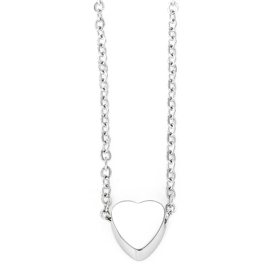 Naszyjnik SERCE delikatny STAL SZLACHETNA 316L