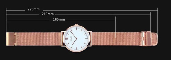 Zegarek SKMEI 1181 bransoleta MESH rose gold