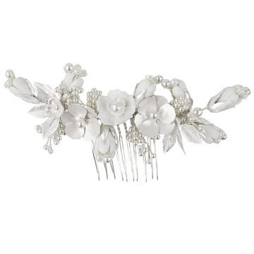 OZDOBA do włosów kwiatki GRZEBYK perełki ŚLUBNA