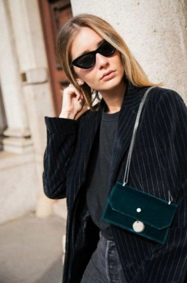 OKULARY PRZECIWSŁONECZNE damskie KOCIE OKO czarne