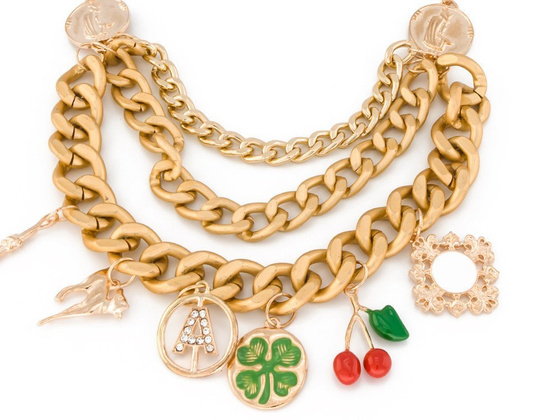 NASZYJNIK złoty KOLIA łańcuch