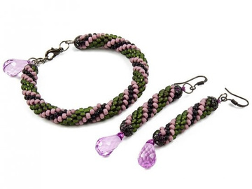 KOLCZYKI BRANSOLETKA GRAPES SUTASZ