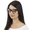 OKULARY damskie ZERÓWKI czarne KUJONKI