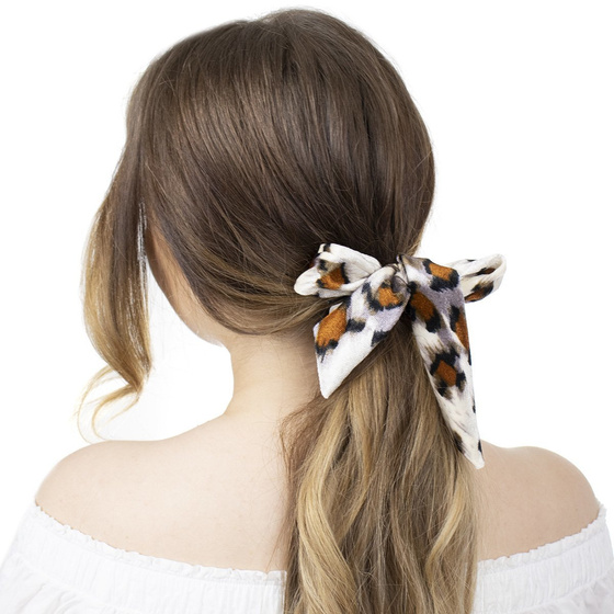 GUMKA DO WŁOSÓW frotka SCRUNCHIE apaszka ECRU