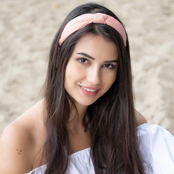 OPASKA DO WŁOSÓW różowa WĘZEŁ szeroka TURBAN