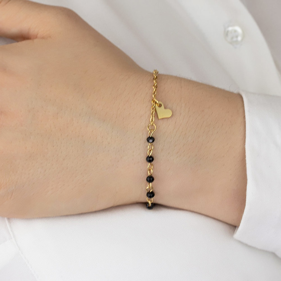 Bransoletka delikatna STAL SZLACHETNA POZŁACANA