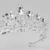 DIADEM Korona Tiara MISS GLOW ŚLUBNY srebrny cyrkonie KRYSZTAŁY