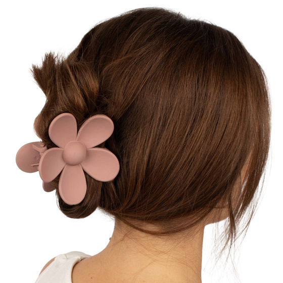 SPINKA DO WŁOSÓW duża klamra matowa klamerka żabka szczęka KWIAT