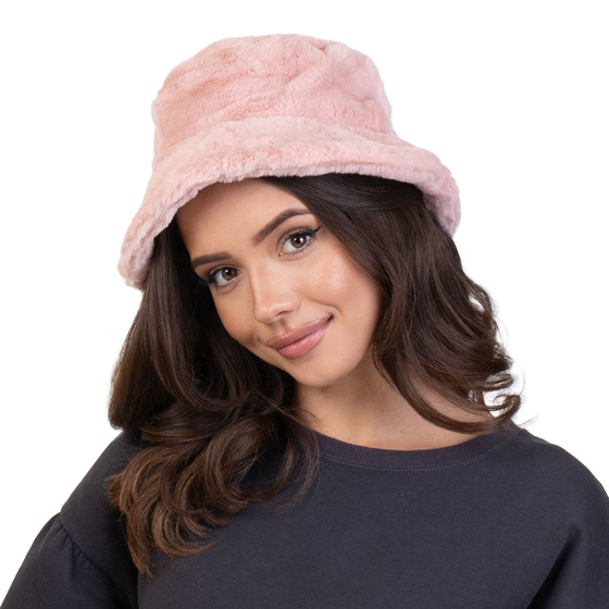 ZIMOWY bucket hat KAPELUSZ na zimę ciepły PLUSZOWY czapka