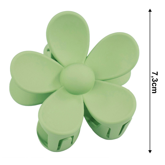 SPINKA DO WŁOSÓW duża klamra matowa klamerka żabka szczęka KWIAT