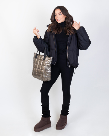 Alessio TOREBKA Damska PIKOWANA TORBA KLASYCZNA Shopper QUILTED