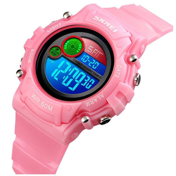 ZEGAREK dziecięcy SKMEI 1477 elektroniczny RÓŻOWY