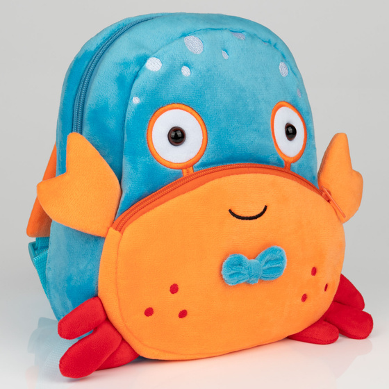 PLECAK SZKOLNY dla Dziewczynki Chłopca Przedszkolaka crab PLUSZOWY