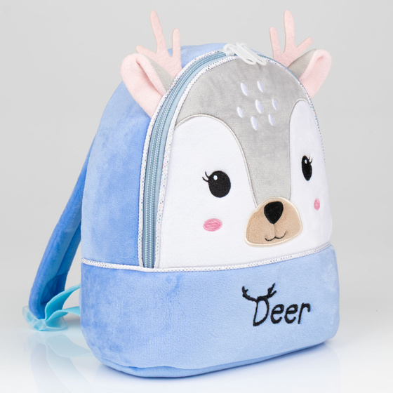 PLECAK SZKOLNY dla Dziewczynki Chłopca Przedszkolaka Bambi PLUSZOWY