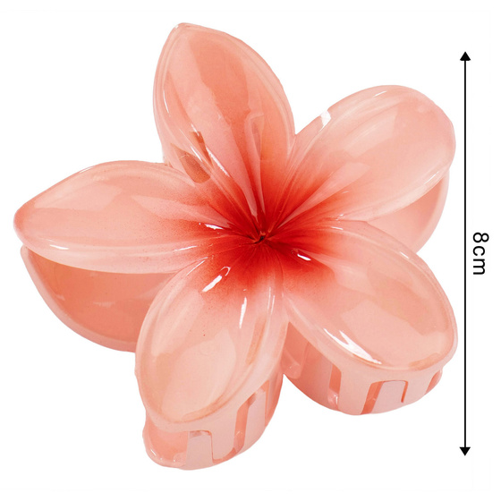 SPINKA KLAMRA szczęka duża do włosów KWIAT kwiatek HAWAJSKA KWIAT PLUMERII