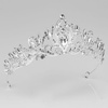 DIADEM Korona Tiara MISS GLOW ŚLUBNY srebrny cyrkonie KRYSZTAŁY