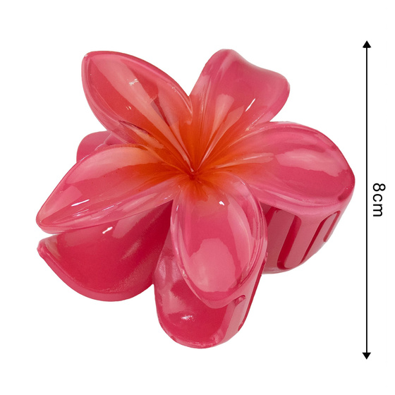 KLAMRA KWIAT szczęka duża SPINKA do włosów kwiatek HAWAJSKA KWIAT PLUMERII