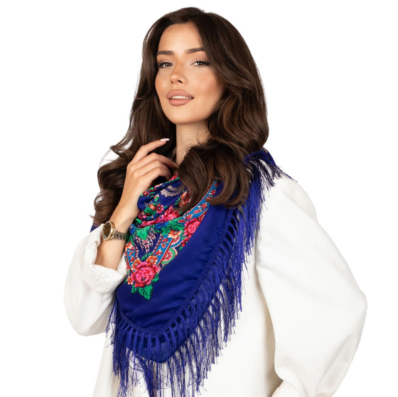 CHUSTA Ludowa Alessio GÓRALSKA Folk KWIATY DUŻA