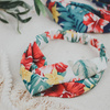OPASKA DO WŁOSÓW kwiaty NA GUMCE bandamka TURBAN