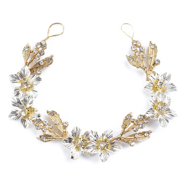 Ozdoba ŚLUBNA do włosów GAŁĄZKA damska cyrkonie kryształki