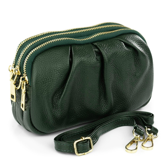 Alessio TOREBKA Damska na ramię CROSSBODY mała SKÓRA NATURALNA