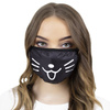 MASKA maseczka CZARNA wielorazowa OCHRONNA kot
