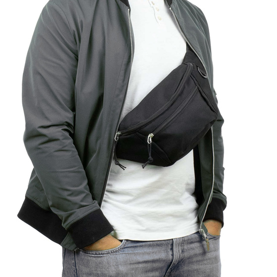 Torba saszetka BIODROWA nerka DUŻA na ramię listonoszka NERKA