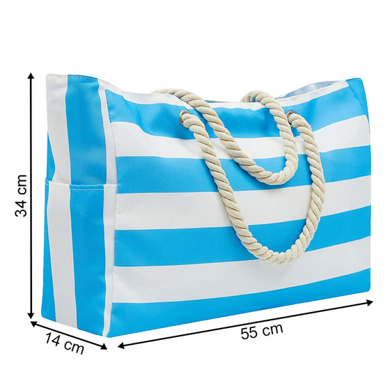 TORBA PLAŻOWA Alessio DUŻA na ZAMEK LATO PIKNIK ZAKUPY SHOPPER XXL