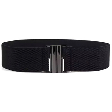 PASEK DAMSKI gumowy PAS ELASTYCZNY klamra szeroki Rozmiar M/L