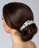 OZDOBA do włosów ŚLUBNA kwiatki cyrkonie GRZEBYK