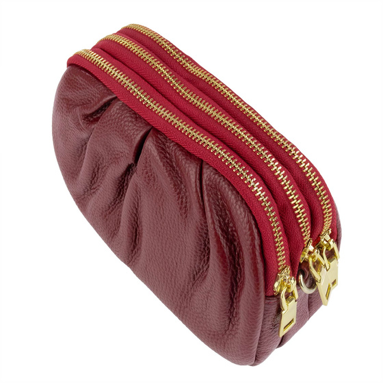 Alessio TOREBKA Damska na ramię CROSSBODY mała SKÓRA NATURALNA