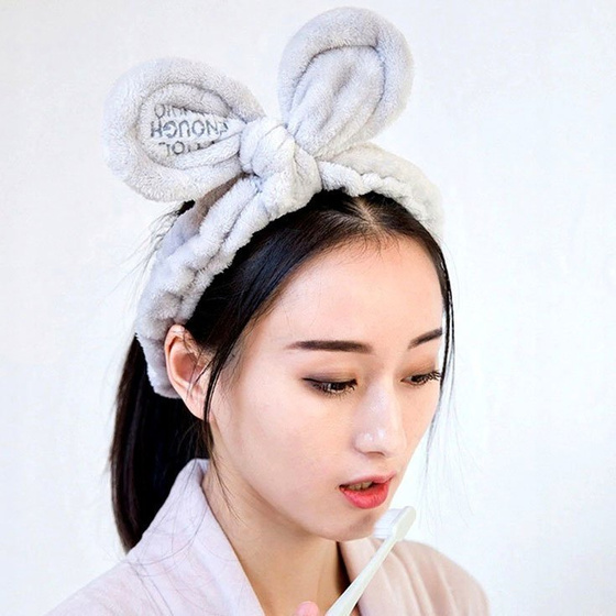 OPASKA do włosów KOSMETYCZNA do makijażu USZY