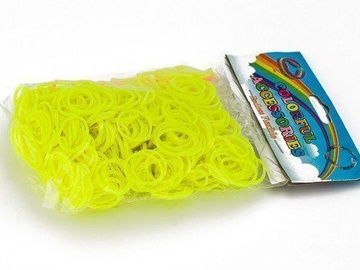 GUMKI ZESTAW LOOM BAND 600 szt. - CE - PRZEBADANE W POLSCE !!! NEON